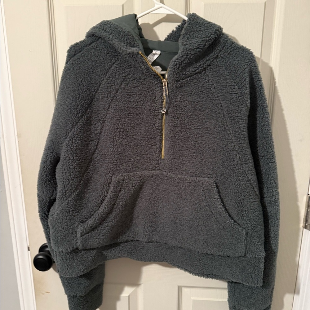 lululemon athletica Dark Green Sherpa Scuba Hoodie